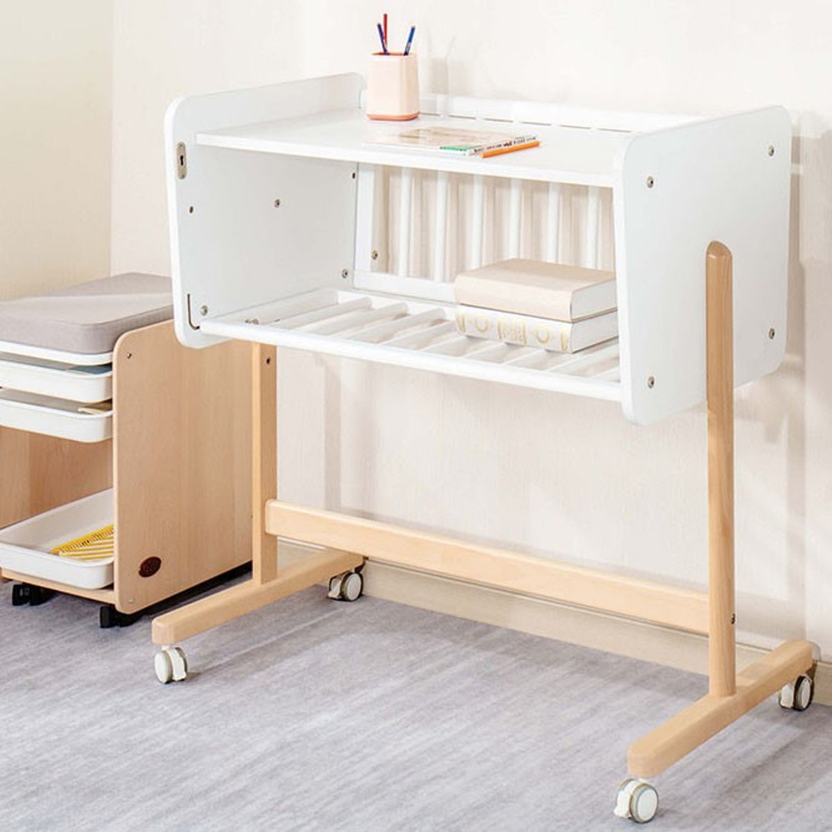 Easy Moveable Wooden Baby Nursery